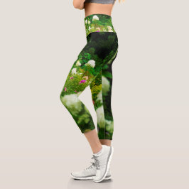Leggings Capri Hortensias Limelight en Mi Jardín Rubio