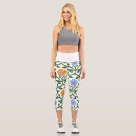 Leggings Capri Huella de pescado de las piernas