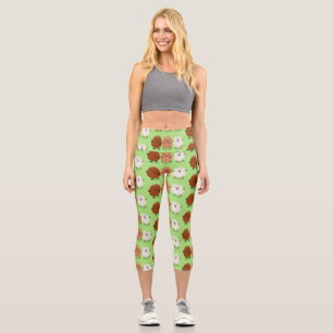 Leggings Capri Huevos kawaii lindo ilustracion personalizado dive