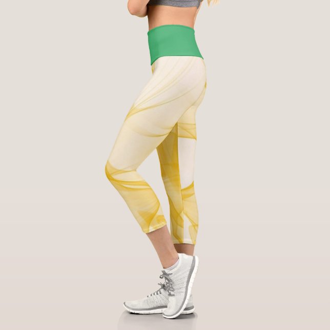 Leggings Capri Humo Y Verde (Izquierda)
