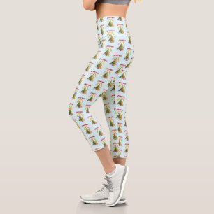 Leggings Capri Ilustración de navidades