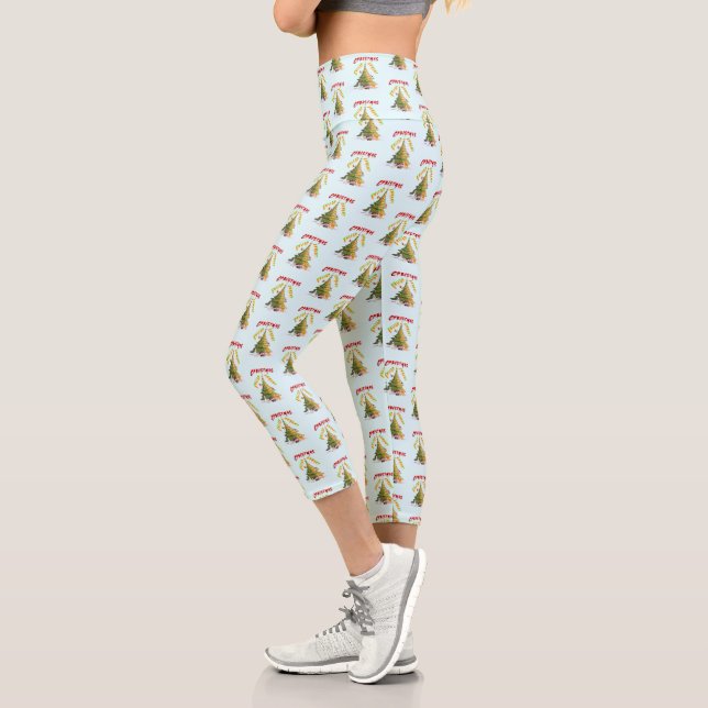 Leggings Capri Ilustración de navidades (Izquierda)