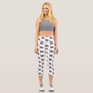 Leggings Capri Ilustracion de personalizado de aves divertidos de