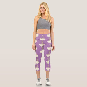 Leggings Capri Ilustracion de personalizado de avestruz de bebé