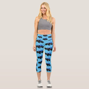 Leggings Capri Ilustracion de personalizado de camión monstruoso