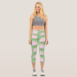 Leggings Capri Ilustracion de personalizado de costillar de cacer