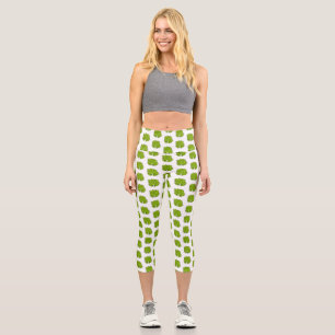 Leggings Capri Ilustracion de personalizado de lodo de hoja