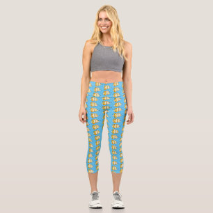 Leggings Capri Ilustracion de personalizado de mariposas