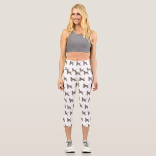 Leggings Capri Ilustracion de personalizado de perro de perro per