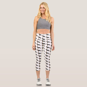 Leggings Capri Ilustracion de personalizado de perro de Rottweile