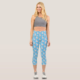 Leggings Capri Ilustracion de personalizado de pollo de Silkie