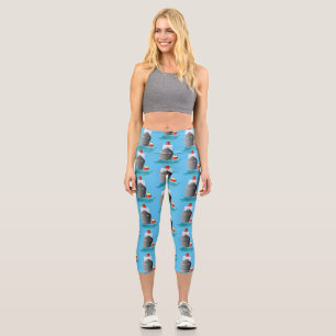 Leggings Capri Ilustracion de personalizado de remolcador de barc