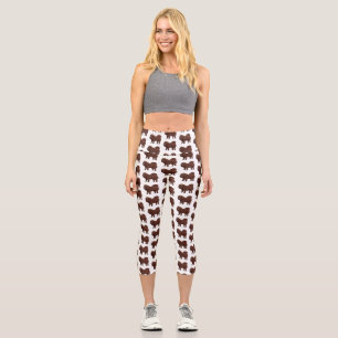 Leggings Capri Ilustracion del personalizado tibetano Mastiff
