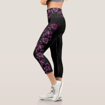 Ilustracion floral rosa Capris de alto deseo