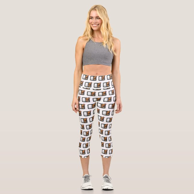 Leggings Capri Ilustracion personalizado Bento (Anverso)