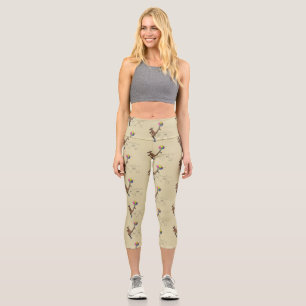 Leggings Capri Ilustracion personalizado canguro del humor austra