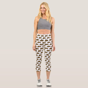Leggings Capri Ilustracion personalizado de autobús escolar