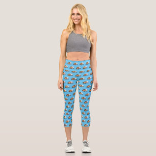 Leggings Capri Ilustracion personalizado de camión de mezcla de c