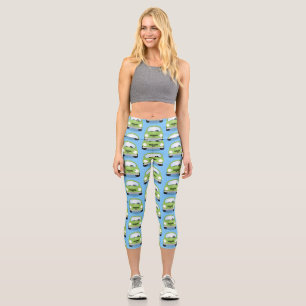 Leggings Capri Ilustracion personalizado de coches Cute kawaii