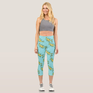 Leggings Capri Ilustracion personalizado de dragón marino diverti