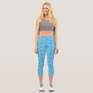 Leggings Capri Ilustracion personalizado de pájaro de Secretario