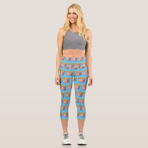 Leggings Capri Ilustracion personalizado de palomitas