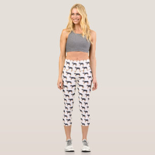 Leggings Capri Ilustracion personalizado de perro de montaña de B