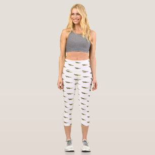 Leggings Capri Ilustracion personalizado de salamandra tigre