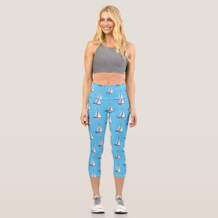 Leggings Capri Ilustracion personalizado de velero
