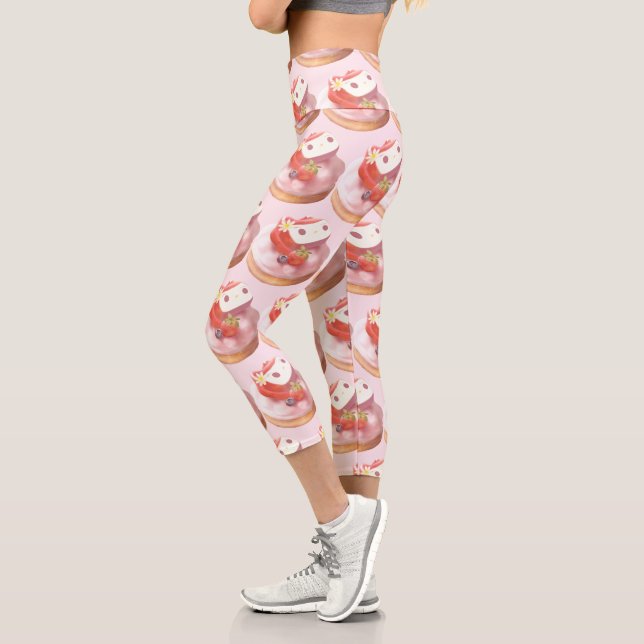 Leggings Capri Ilustracion Strawberry Tart (Izquierda)