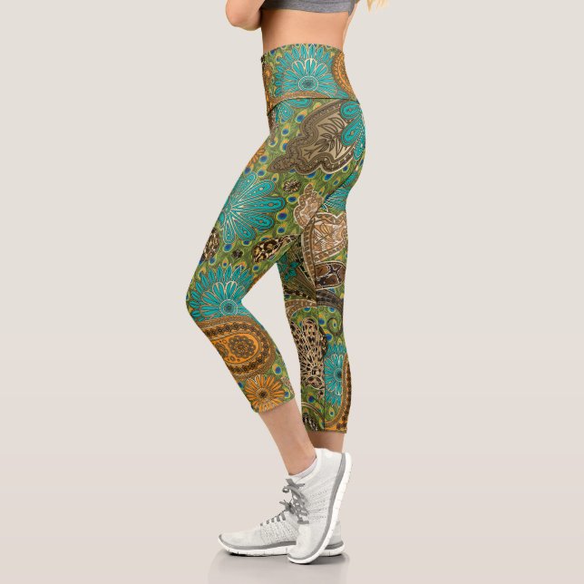 Leggings Capri Imprentas animales Fantasy Paisley (Izquierda)