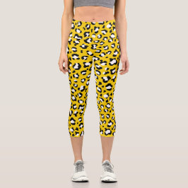 Leggings Capri Impresión de leopardo, puntos de leopardo, leopard