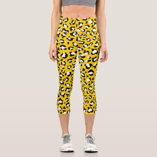 Leggings Capri Impresión de leopardo, puntos de leopardo, leopard