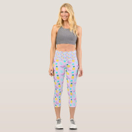 Leggings Capri Impresionante patrón de frutas