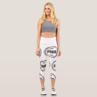 Leggings Capri Impresionante título de trabajo de barbero