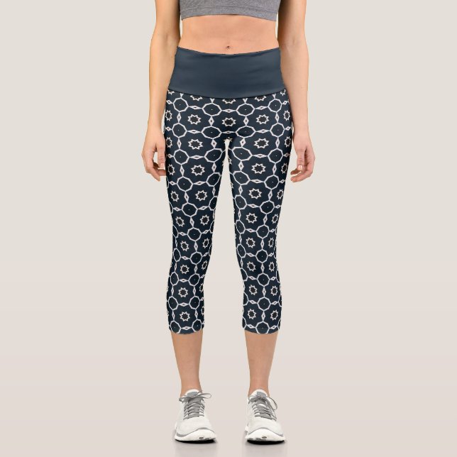 Leggings Capri Impreso geométrico (Anverso)