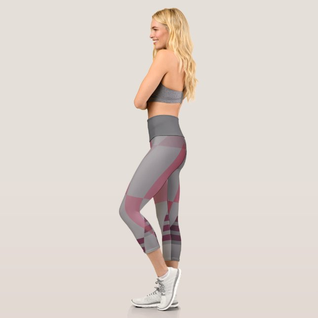 Leggings Capri Imprimé abstrait graphique (Izquierda)