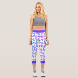 Leggings Capri Indigo rosa morado cactus hues
