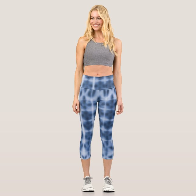 Leggings Capri Indigo Shibori (Anverso)