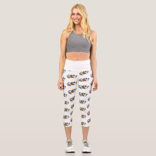 Leggings Capri Infinidad de Mariposas Monarca