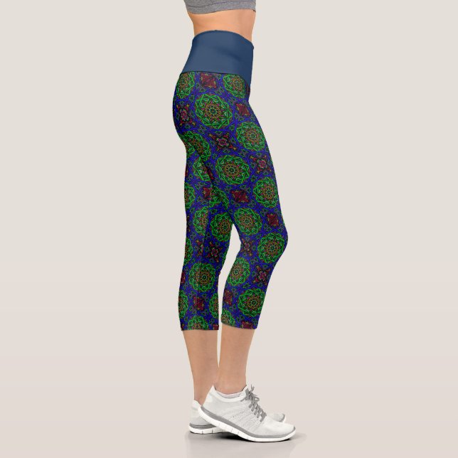 Leggings Capri Iris Azul (Derecha)
