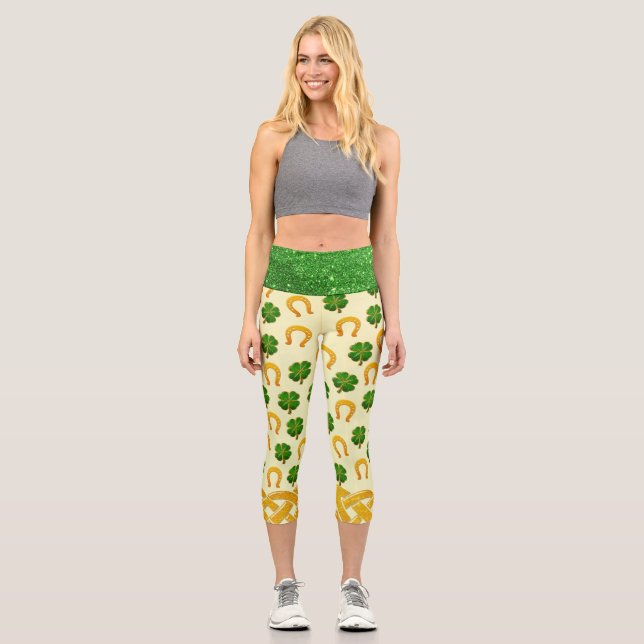 Leggings Capri Irish Fun 3D Whimsey (Anverso)