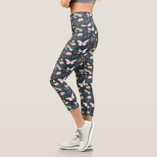 Leggings Capri Jardín de mariposas