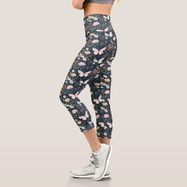 Leggings Capri Jardín de mariposas (Izquierda)