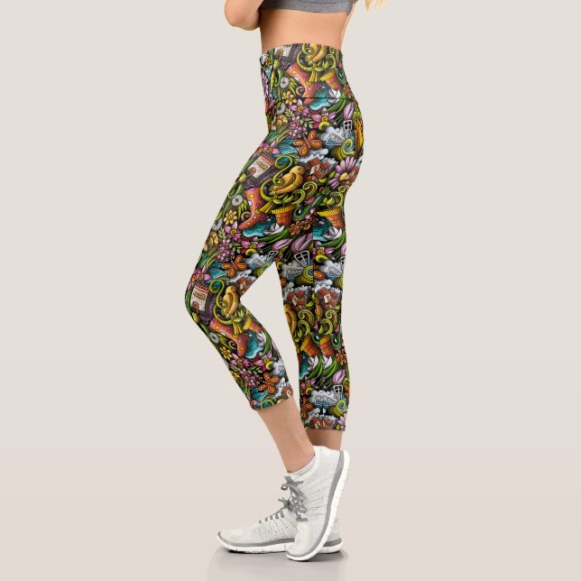 Leggings Capri Jardín Verde (Izquierda)