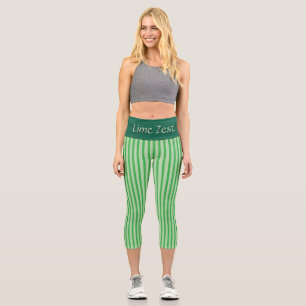 LEGGINGS CAPRI JEANIE DEE “LIMA LIMÓN” - CIÑE ALTO PERSONALIZADO