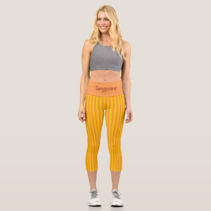 LEGGINGS CAPRI JEANIE DEE "TANGERINA" - DE CINTURA ALTA PERSONALI
