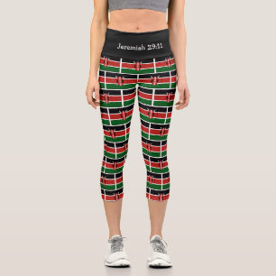Leggings Capri Jeremías 29:11   Patriótico   KENYA FLAG