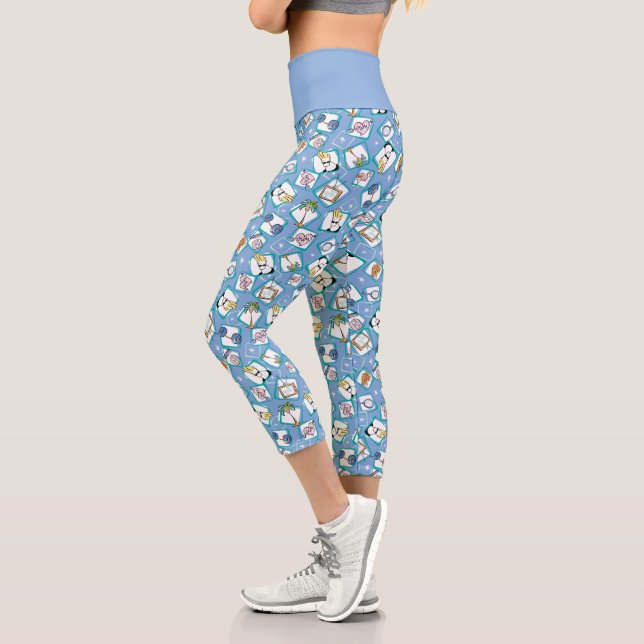 Leggings Capri Johnny Bravo Icon Pattern (Izquierda)