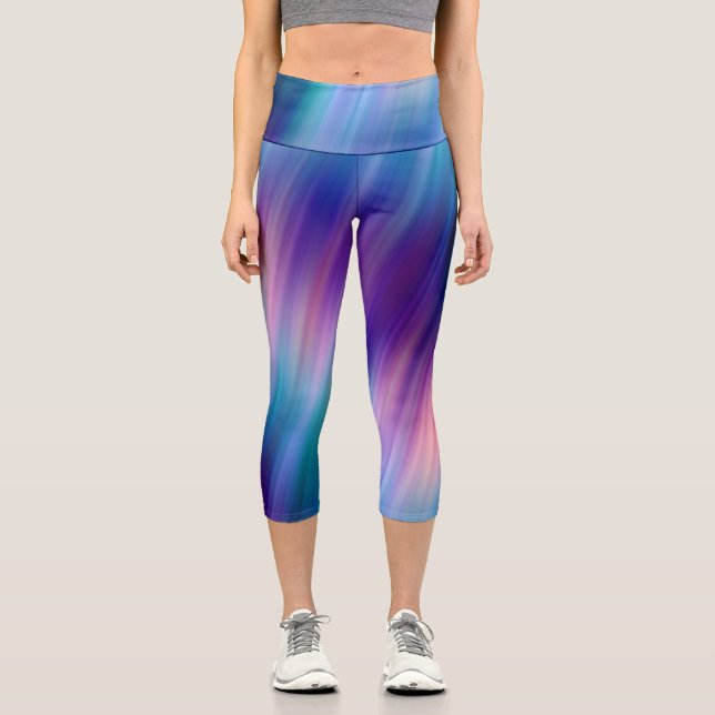 Leggings Capri joyas de estrellas combinadas: (Anverso)